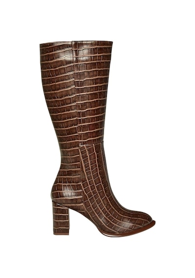 Fox Shoes V590179611 Kahverengi Süet Kalın Topuklu Klasik Kadın Çizme Kahverengi-kroko Baskı Fox Shoes V590179611 Kahverengi Süet Kalın Topuklu Klasik Kadın Çizme Kahverengi-kroko Baskı