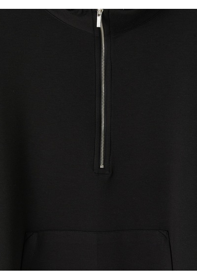Lcw Young Siyah Oversize Soft Touch Kadın Pijama Üst