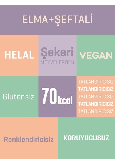 Mixmey Şeftali Erik Karma Meyve Barı 24 Adet | Atıştırmalıklar – Vegan, Glutensiz (20GR X 24 ADET)