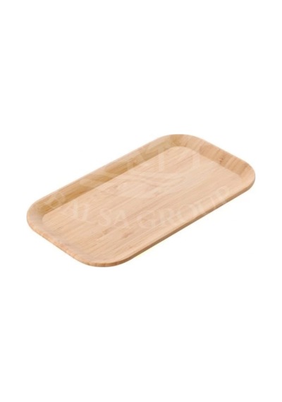 Balsa Bls Bmb75 Kahverengi Dikdörtgen Bambu Servis Tepsisi 25x14x1,7 Cm