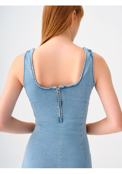 LOFT Slim Fit Kadın Elbise Lf2036311 Q1.v1 Denim LOFT Slim Fit Kadın Elbise Lf2036311 Q1.v1 Denim