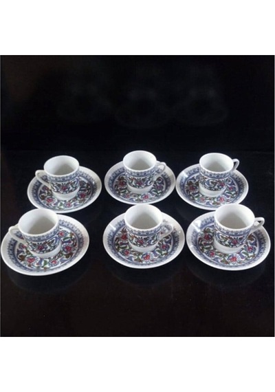 Ceyyiz Ceyyiz Çini Kahve Fincanı 6 Parça Set