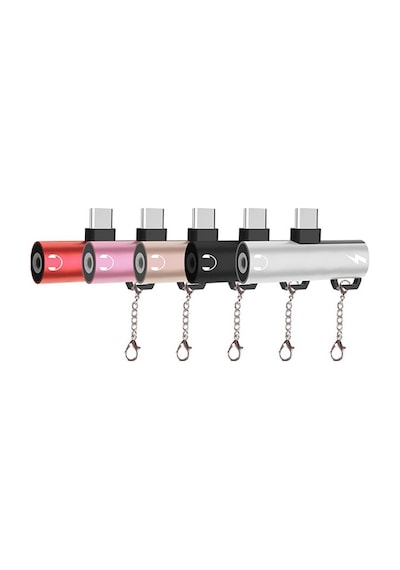 Ally Type-C to 3.5 MM Anahtarlık Dönüştürücü Adaptör Kırmızı