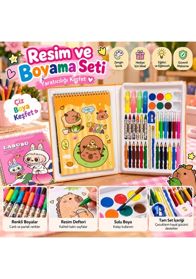 Çocuk Resim Ve Boyama Seti