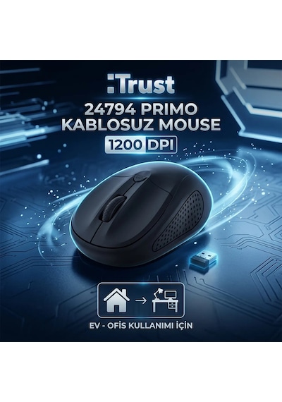 Trust 24796 Primo Wireless Optik Mouse Standart