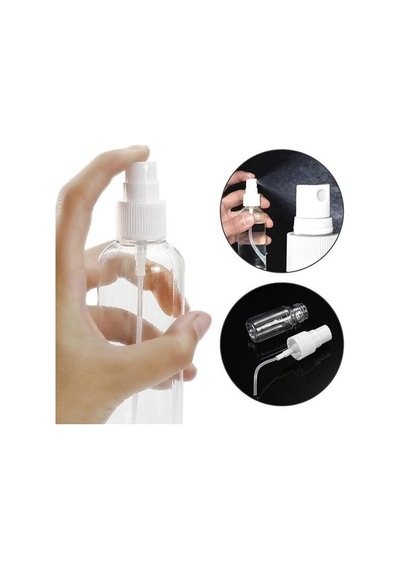 Güvenç Ambalaj 5 Adet - 50 ml Sprey Kapaklı Dezenfektan ve Kolonya Boş Şişesi