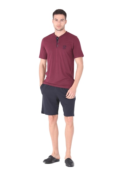 Angbutik D's Damat 224007 Erkek 5'li Eşofman Pijama Takım Seti Bordo