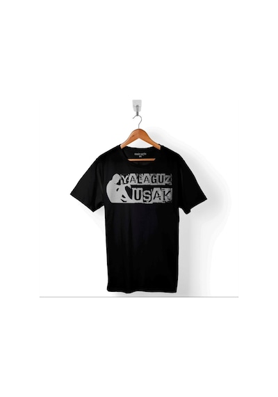 Yalağuz Uşak Yalnız Adam Trabzon Karadeniz Baskılı Tişört Unisex T-shirt 001