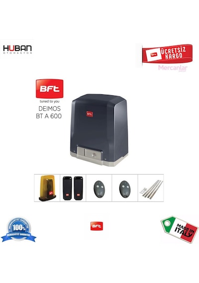 Bft Deimos A600 Bahçe Kapı Motoru Yana Kayar Italyan Kit Paket