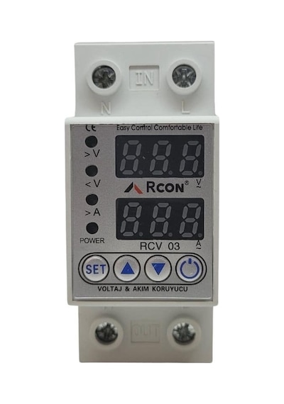 Rcon Rcv03 Akım Ve Voltaj Korumalı Monofaze 63a Sigorta