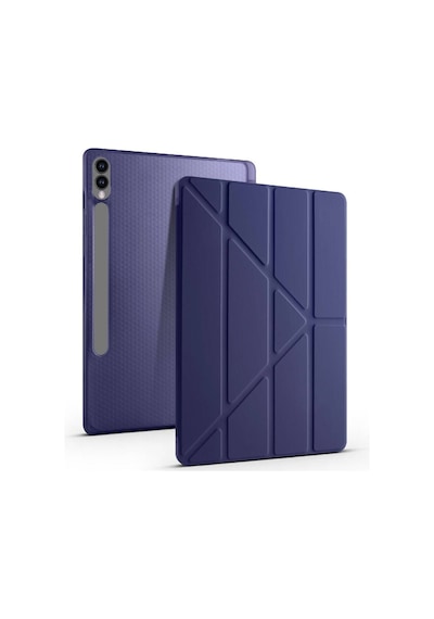 Samsung Galaxy Tab S10 Plus X820 12.4 Uyumlu Darbe Korumalı Kalemlikli Smart Cover Kılıf Klasik