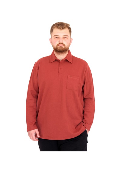 Mode Xl Büyük Beden Tshirt Polo U.kol Cepli 22446 Tarçın Tarçın