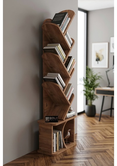 Kitaplık Modern Dekoratif Kitap Rafı Çok Katlı Kitap Standı Ofis Organizer Yaprak 7062 Ttaverten Kahverengi Kitaplık Modern Dekoratif Kitap Rafı Çok Katlı Kitap Standı Ofis Organizer Yaprak 7062 Ttaverten Kahverengi