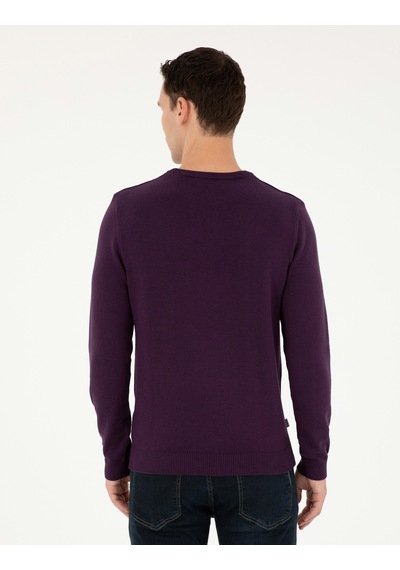 Pierre Cardin Erkek Mor Kazak /triko 50296575-vr038 Mor
