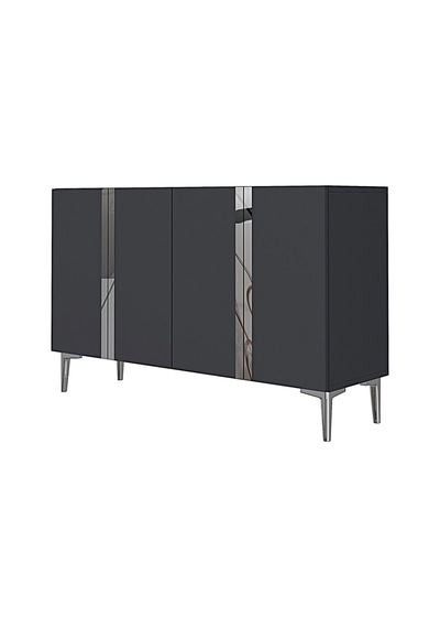 Ka1298as Anka Konsol Ve Tv Sehpası Antrasit-silver 120cm