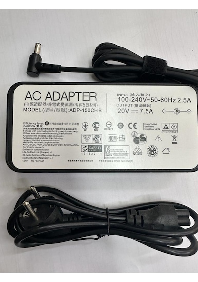 Notebook Adaptörü 20 Volt 7.5 Amper 6.0 Mm 3.7 Mm Notebook İğneli Adaptör