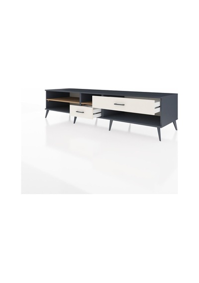 Kronos Tv Ünitesi 2 Raflı 2 Çekmeceli 220x59x51 Antrasit-çam/aytaşı Atlas Çam/aytası - Antrasıt