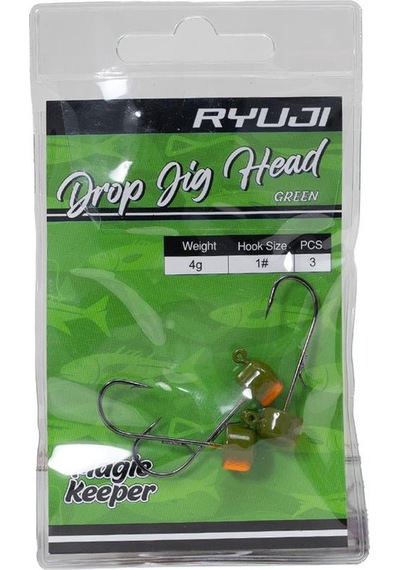 Ryuji Drop Green 1 Jig Head 2,5gr 2,5gr