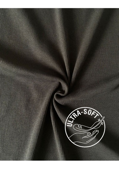 Alya Underwear Kaşkorse Yarım Boğaz Body Sweatshirt, Fitilli Kumaş, Likralı, Bordo Okaliptus