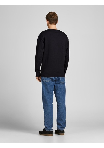 Jack & Jones Jack&Jones Bisiklet Yaka Siyah Erkek Sweatshirt 12208182 Siyah