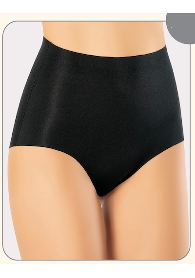 Miss Flex Siyah Lazer Kesim Yüksek Bel Bato Slip 6006 Siyah