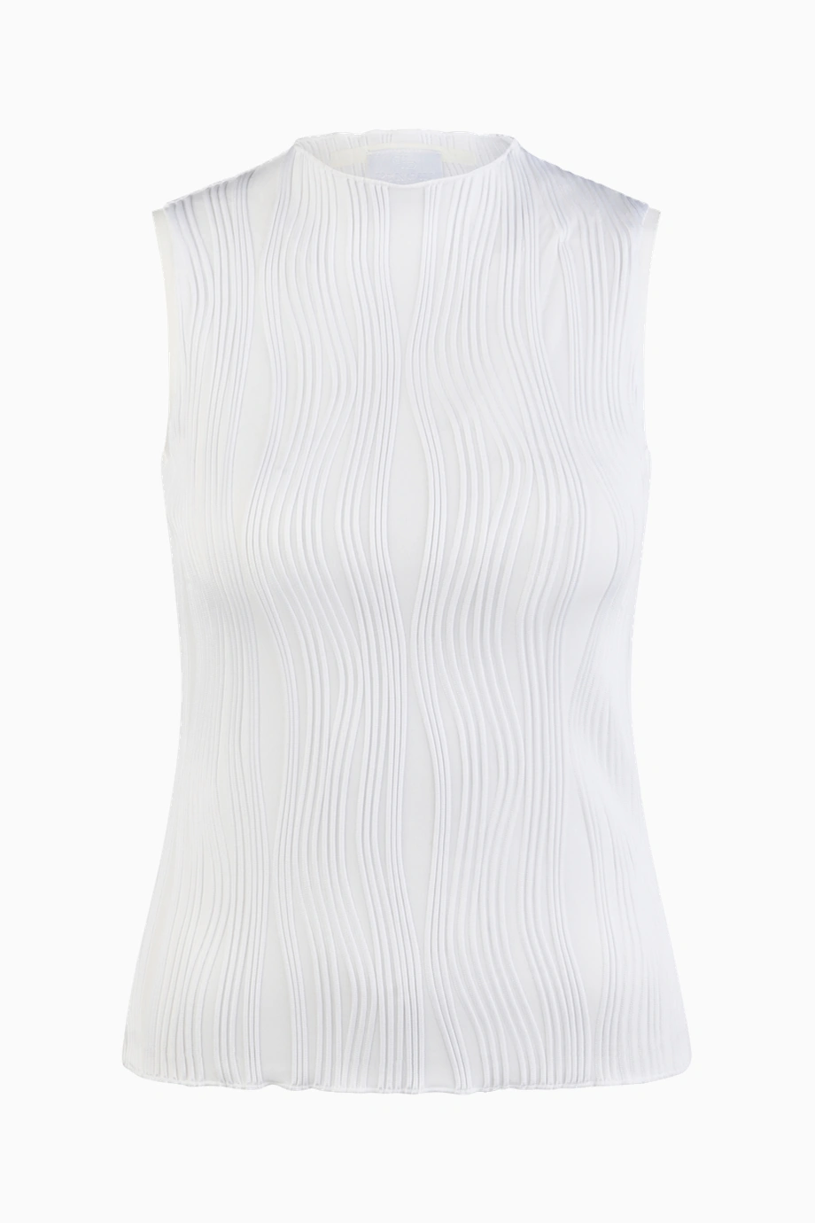 Pikeur Top Selection 1245 Dik Yaka Dokulu Kadın Spor Üst T-shirt Beyaz