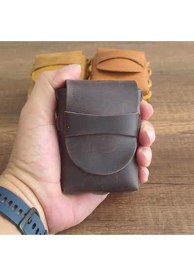 Sumerian Leather Craft  Deri Sigara Kılıfı Kahverengi