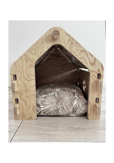 Light And Wood Art Kedi/köpek Kulübesi Kahverengi 50x50x50 Cm