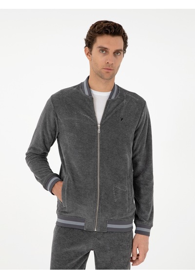 Cacharel Erkek Antrasit Sweatshirt 50292493-vr006 Gri