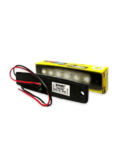 Ahmet Otomotiv Sanel 10 Adet 6 Ledli Beyaz Parmak Led 24v Lamba Basamak Aydınlatma