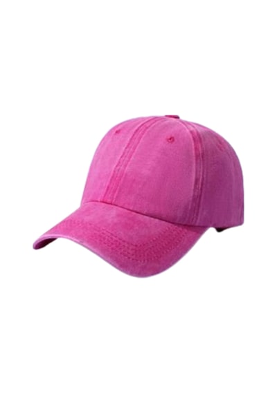 Elif İç Giyim Unisex Yıkamalı Eskitme Pembe Kep Şapka Pembe