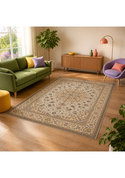 Kartela Halı Aro Halı Jüt Taban Dokuma Halı Bej - 80 X 120 Cm