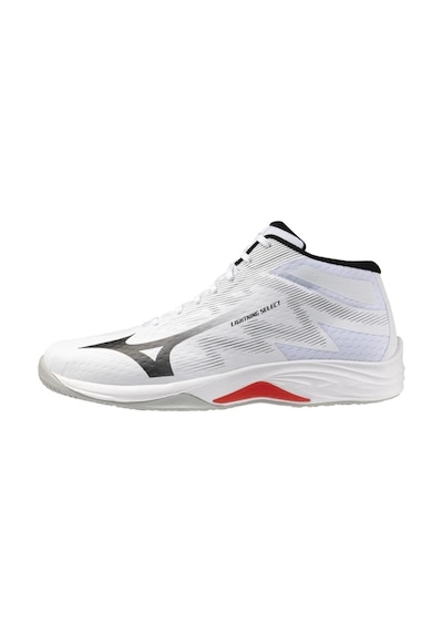 Mizuno Lightning Select Mıd Unisex Voleybol Ayakkabısı Beyaz / Siyah Çok Renkli