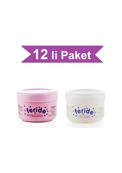 Feride Beyaz ve Pembe Vazelin 110 ML x 12
