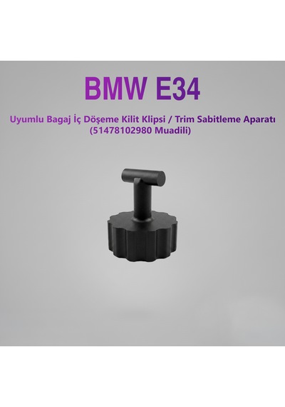 Bmw E34 Uyumlu Bagaj İç Döşeme Kilit Klipsi / Trım Sabitleme Aparatı 5'li Paket