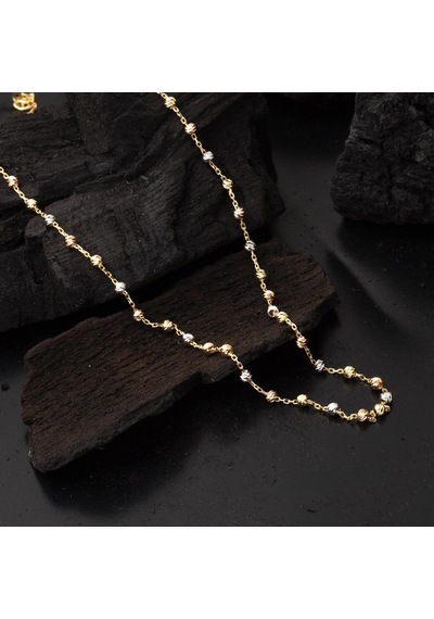 Top Altınlarla İşlenmiş Altın Zincir Kolye Klsmu14k15855