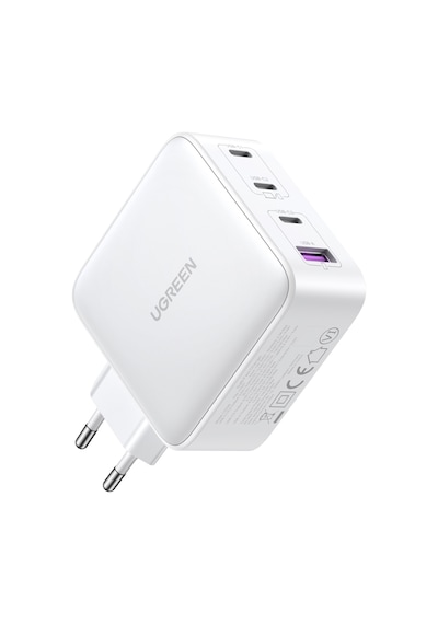 Ugreen Nexode Gan X 100w Hızlı Şarj Cihazı 4 Portlu Pd Qc 3xusb-c, 1xusb-a, Beyaz, 15337 -
