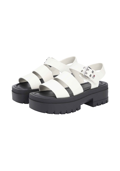 Tommy Hilfiger Kadın Marka Logolu Şık Görünümlü Rahat Tabanlı Günlük Kullanıma Uygun Beyaz Sandalet En0en02944 Ybı Tommy Hilfiger Kadın Marka Logolu Şık Görünümlü Rahat Tabanlı Günlük Kullanıma Uygun Beyaz Sandalet En0en02944 Ybı