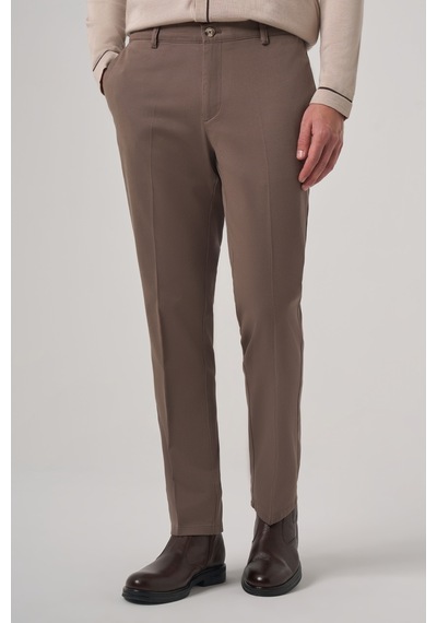 Morven Erkek Kahve Pamuk Trend Dynamic Fit Chino Pantolon 26ks003004400 Kahve