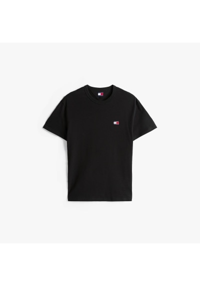 Tommy Hilfiger Tjm Reg Badge Tee Ext Erkek Siyah T-shirt - Dm0dm20322