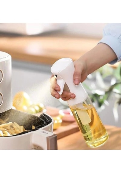 Zeytinyağı Limon Cam Sprey Şişesi Cam Yağ Püskürtücü Yağdanlık Airfryer Tasarruf 200 Ml Renkli