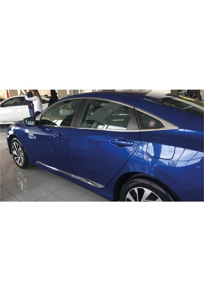 Honda Civic Fc5 2016-2021 Cam Alt Çıta Kromu Nikelajı