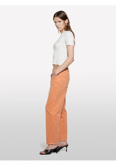 Sisley Keten Karışımlı Slim Fit Kısa Kollu Kazak Kadın Beyaz Kazak - 325p105gm106g Krem