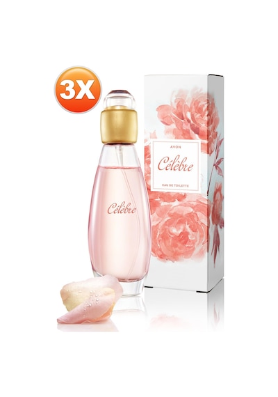 Celebre Kadın Parfüm Edt 50 Ml. Üçlü Set Çiçeksi