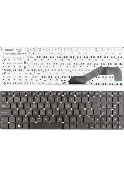 Asus Uyumlu VivoBook X540UA, X540UB Serisi Klavye (Siyah TR) ( Pars power ) Siyah 621740