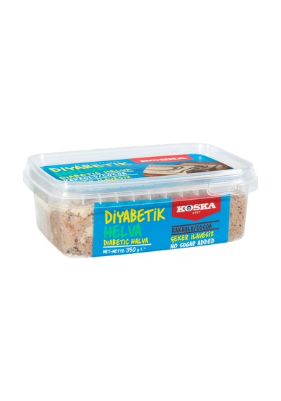 Koska Diyabetik Helva 350g Kakaolu - Şekersiz Helva 3'li Ekonomik Paket - 3 Adet Tarı
