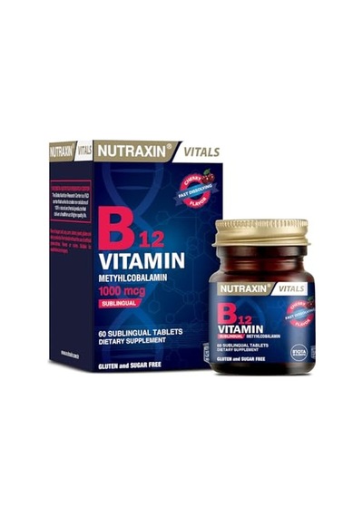 Nutraxin B12 Vitamin 1000 Mcg 60 Tablet Takviye Edici Gıda