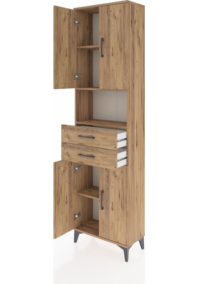 Arges Dolap 4 Raflı 2 Çekmeceli 4 Kapaklı 60x30x221 Çam-çam Çam Arges Dolap 4 Raflı 2 Çekmeceli 4 Kapaklı 60x30x221 Çam-çam Çam