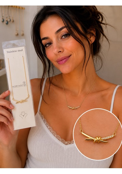 Düğüm Kolye Gold