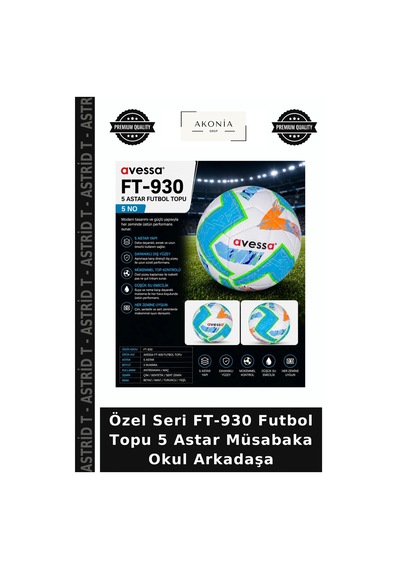 Özel Seri Ft-930 Futbol Topu 5 Astar Müsabaka Okul Arkadaşa Çok Renkli